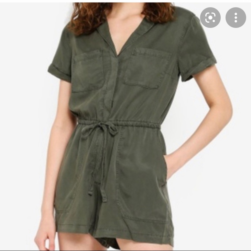 Abercrombie & Fitch Olive Green Romper